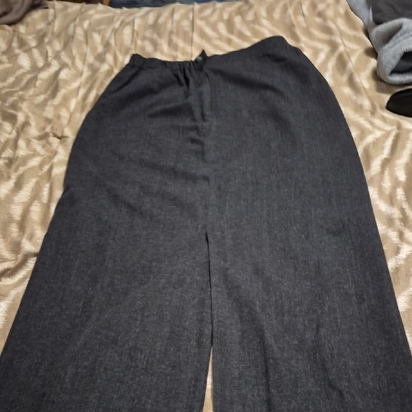Vintage Elegant Gray Harve Benard Wool Long Skirt Size 14W - Picture 5 of 10